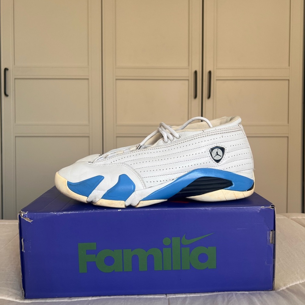 Jordan 14 UNC Columbia Blue 1999 OG Vintage RESTORED And wearable 11.5 Men's